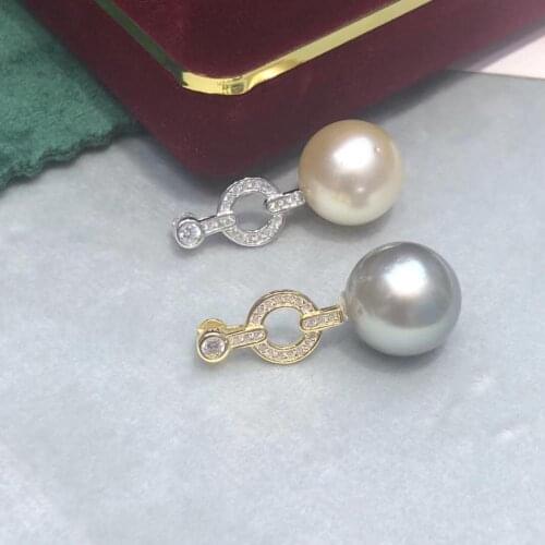 925 Sterling Silver Pendant Base Settings Mountings Findings Parts for Pearl Coral Jade Beads Stones Crystal