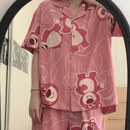 XEJ Pijama Kawaii Home Clothes for Women Pajamas Woman Summer Suit with Shorts Homewear Nightie Pyjamas Women Sleepwear Women