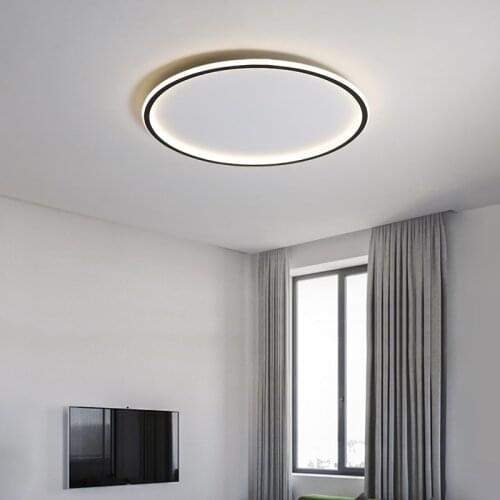 Simple ceiling lamp led modern ultra-thin minimalist ins Nordic round living room lamp creative bedroom lamp study lamp