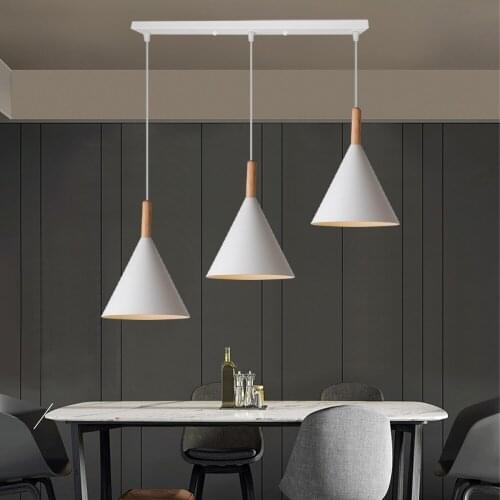 1/3 Heads Nordic Modern LED Pendant Lights Kitchen Fixtures Home Decor Bedroom Hanging Lamp Lamparas De Techo Colgante Moderna