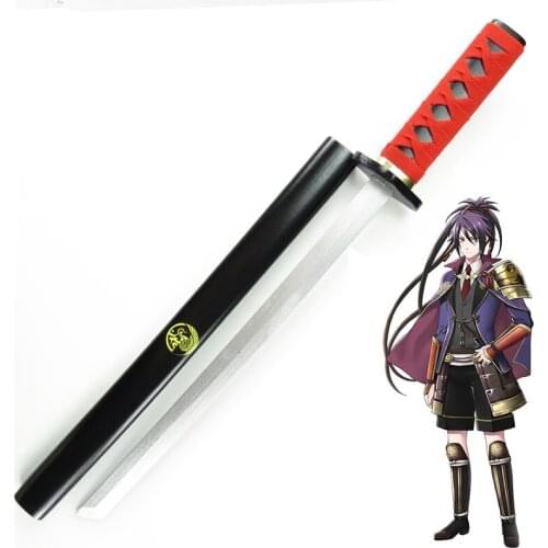 Touken Ranbu Online Fudou Yukimitsu Cosplay Wooden Sword Short Blade Fancy Stage Performance Props Game Cosplay Katana