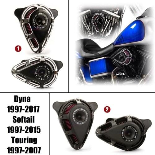 Triangle air inflow cleaner for harley dyna fatbob air intake filter softail breakout air intakes kit for harley touring 1997-07