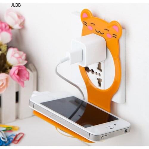 Creative bear mobile phone charger bracket fixed electric charger rack Multi-function mobile phone charger holder