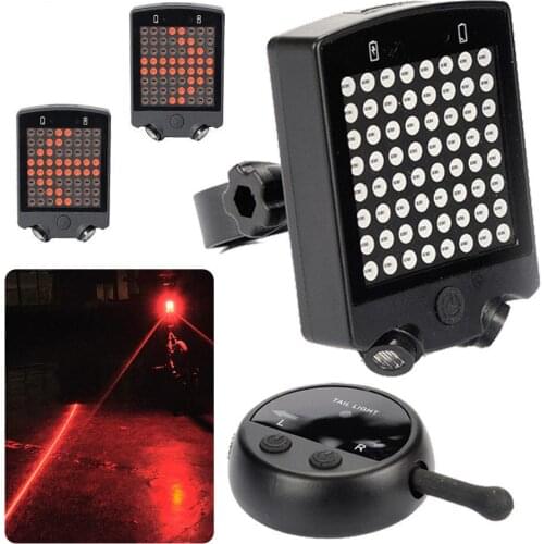 Remote Control Bicycle Lights LED Safety Turn Signal Light Lamp USB Rechargeable Bicycle Rear Tail Light Cycling Warning Lamp