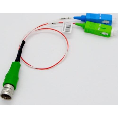 10pcs NEW FTTH CATV Passive Optical Receiver Jumper Type With WDM, Photoelectric Conversion Adapter Connector Inch Male Head