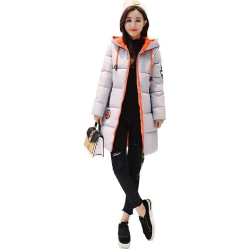 2018 Long Zipper Slim Cotton Liner Full Zippers Limited Winter New Korean Hat Fashion Fund Clothes Cotton Cotton-padded Jacket