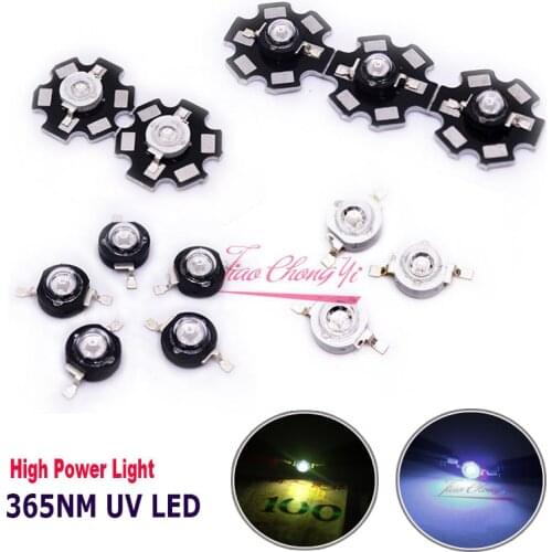 3W UV Purple LED Ultraviolet Bulbs Lamp 365-370nm 700mA High Power Light light-emitting High Power Light