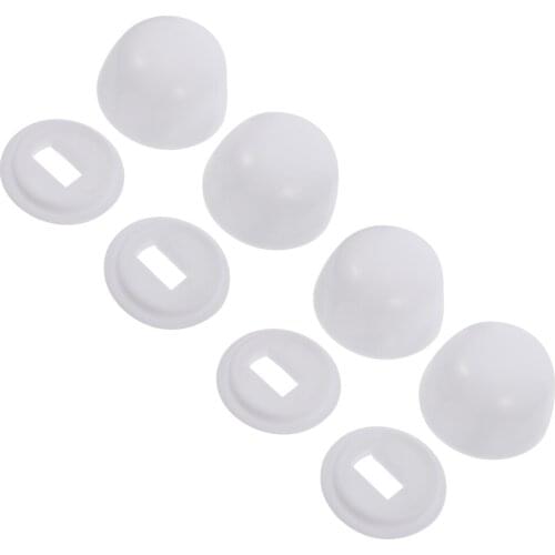 4 Pair of Stinkpot Bolt Cover Toilet Anchor Screw Cap for Home