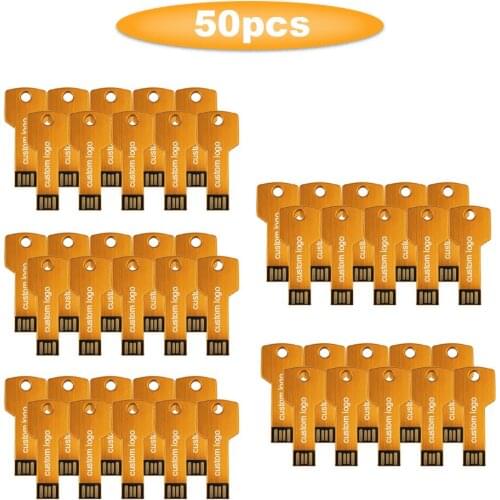 50pcs/lot Super usb 2.0 Flash Drive 128GB 64GB 32GB high speed 16GB memory Flash USB Stick small u disk free custom logo