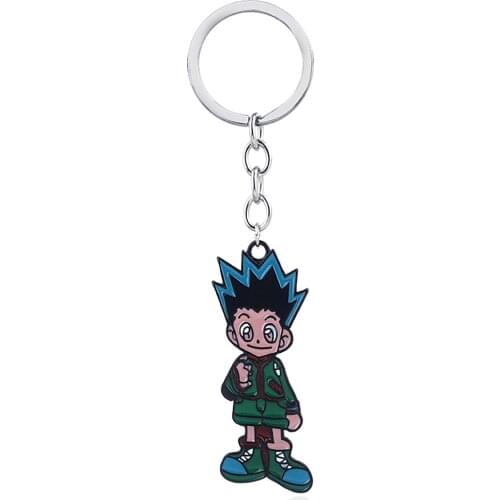Anime Animation Cartoon Hunter x Hunter Gon Freecss Cute Alloy Keychains Keychain Keyfob Keyring Key Chain Accessories