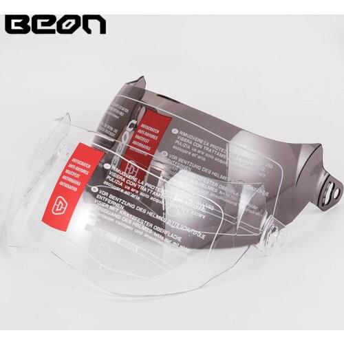Beon helmet visor suitable for B-702 Flip-up helme lens motorcycle capacete PC Anti-UV visor lens Transparent Brown