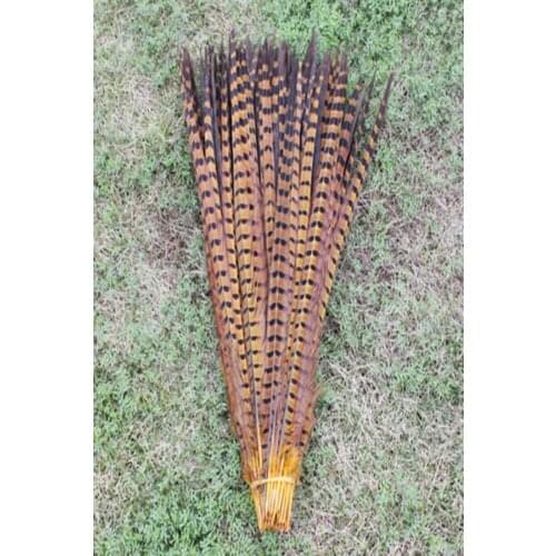 Free shipping 50 PCS high quality yellow pheasant tail 18-20inches/45-50cm