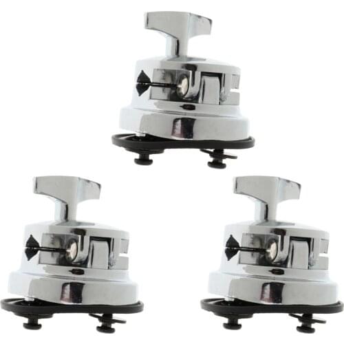 3 Pieces Drum Holder, Spare Part for Drum Kit, Made of Zinc Alloy