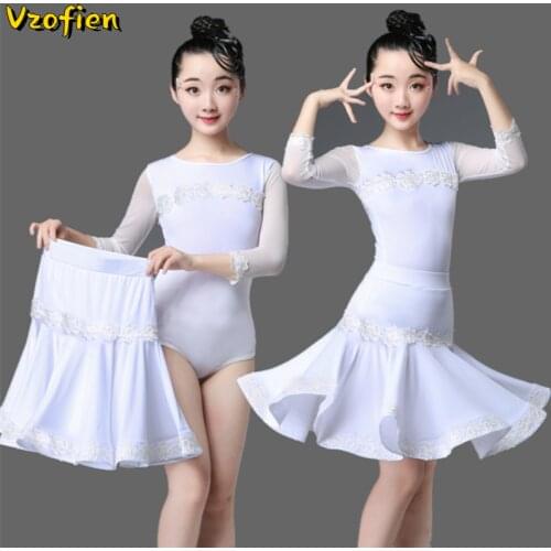 Latin Dance Dress Standard Competition Performance Clothing Children Rumba Cha Cha Samba Practice Training Modern Dancewear
