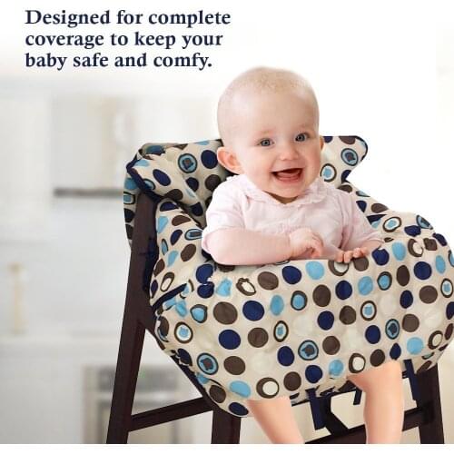 Foreign Trade Export High-End 2-in-1 Suitable for Wal-Mart Shopping Cart Cover Baby High Base Chair Cover