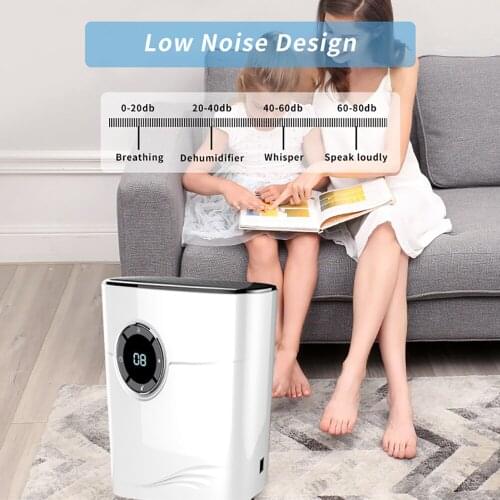 Mini Electric Dehumidifier Anion Air Purifier 1200ml Large Water Tank Power Off Protection Mute Air Dryer Home Office
