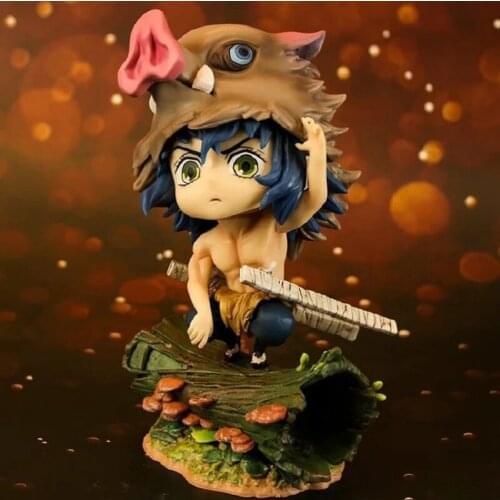New 16cm Anime Demon Slayer Action Figures Kimetsu No Yaiba Hashibira Inosuke Figurine PVC Collection Model Toys Gift