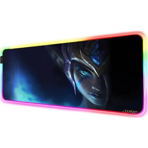 League of Legends Gaming Mouse Pad RGB Sands Guardian Rengar Gamer Desk Pad Large Keyboard Pad Gaming MousePad 90x40cm / 80x30cm