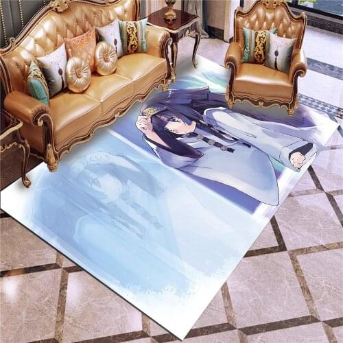 Killua Zoldyck Cartoon Youth Printing Short Plush Home Decoration Floor Mat Machine Washable Anti Ash Bathroom Anti Slip Pad