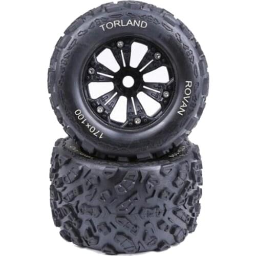 Knobby Tyres Fit for 1/8 HPI Racing Savage XL FLUX Rofun Rovan TORLAND Monster Brushless Truck Rc Car Toys Parts