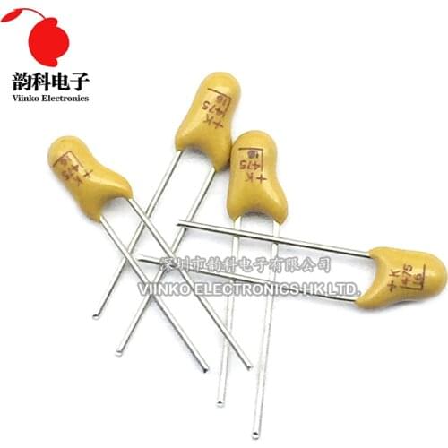 5pcs DIP Tantalum Capacitor 10V 16V 20V 25V 35V 50V 0.1UF 0.22UF 0.33UF 0.47UF 1UF 2.2UF 4.7UF 10UF 15UF 22UF 47UF 100UF 220UF