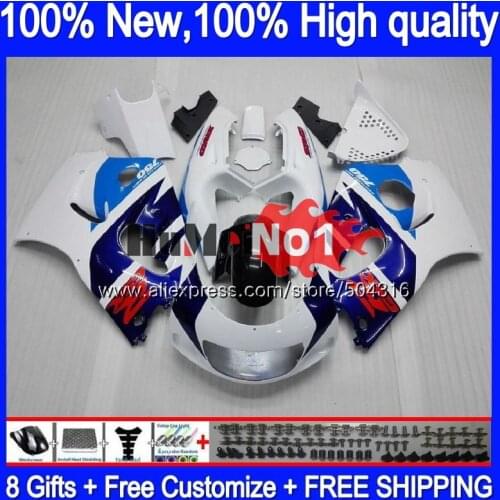 Body For SUZUKI SRAD GSXR 750 600 GSX-R600 11MC.7 Blue White GSXR750 1996 1997 1998 1999 2000 GSXR600 96 97 98 99 00 Fairing