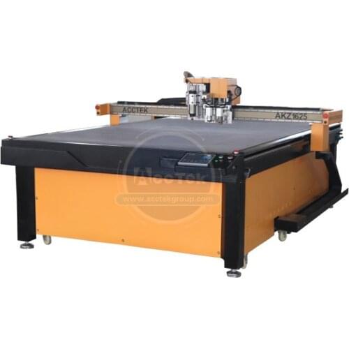 Cloth cutting machine AKZ1625 cnc oscillating knife cutting machine foam cutter oscillating multi tool saw blades