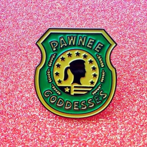 Cartoon Pawnee Goddesses Troop Enamel Brooch Pin Backpack Hat Bag Lapel Pins Badges Fashion Jewelry Accessories
