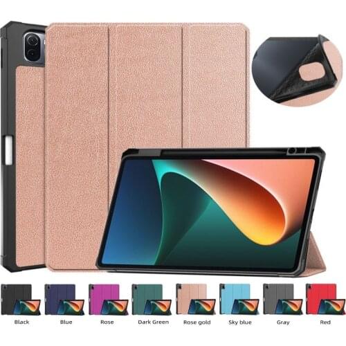 Soft TPU Case for Xiaomi MiPad 5 Pro / Pad5 With Pencil Holder Folding Stand Cover Magnetic for MI PAD 5 MiPad5 Pro 11 Inch