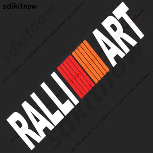 80x10cm Car Front Rear Windshield Ralliart Sticker Decal Styling For mitsubishi lancer asx outlander pajero galant accessories