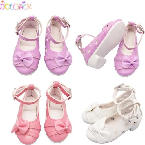 New Leather Shoes For 1/3BJD Doll Fashion Fashion Doll Shoes With Bow Fit 60cm sd Doll For Blyth Doris Kilig Doll Accessories
