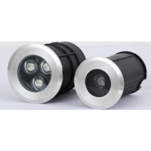 ONDENN 3x3W 3W 9W LED Underground Light AC85-265V DC12V Garden Yard Path Landscape Spotlight Outdoor Lighting Waterproof IP68