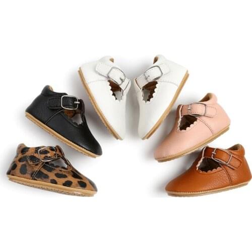 Autumn Spring Lovely Baby Boy Girl Leopard PU Leather Non-slip Soft Sole Toddler Kids First Walking Shoes