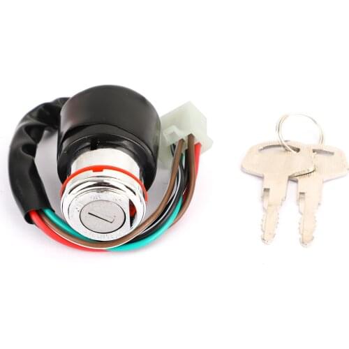 Artudatech IGNITION KEY SWITCH Fit for Suzuki GS 125 ES / GN 125 (6 Wires) 1982 - 2001 Motorcycle Accessories Parts