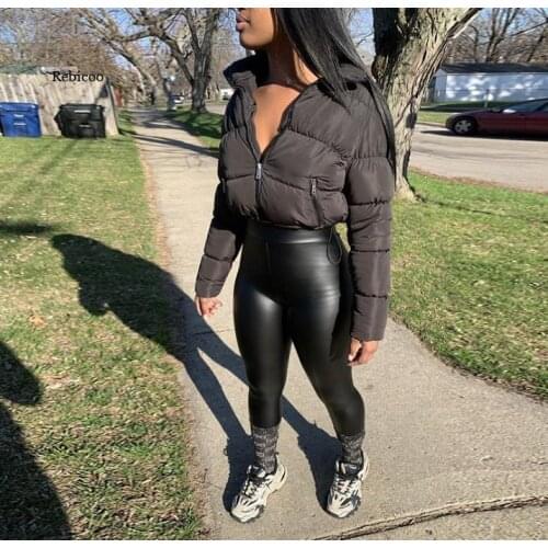 Winter Thicken Warm Parka Bubble Coat Female Padded Puffer Jacket Solid Standard Collar Short Jacket Winter Coat Woman Parkas