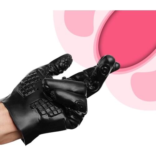 EXVOID G-spot Massager Gloves Sex Toys for Women Men Gay Finger Dildo Silicone Gloves No Vibrator Female Masturbation Anal Plug