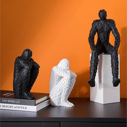 MODERN CREATIVE MOSAIC FIGURE ABSTRACT DECORATION VILLA HOTEL SOFT FURNISHINGS ACCESSORIES BOOKCASE DESKTOP DISPLAY A1110