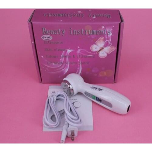 Facial Skin Lifting Device Ultrasonic Massage Vibration Skin Care Body Slimming Machine LCD Facial Cleaner Rejuvenation Machine