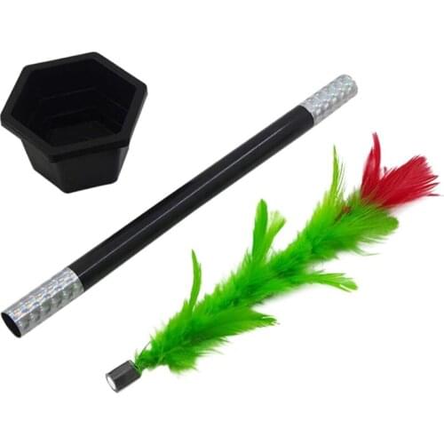 Magic Stick to Flower Easy Magic Trick Toys Prop Funny Toys for Adults Kids Magic Tricks Accessories