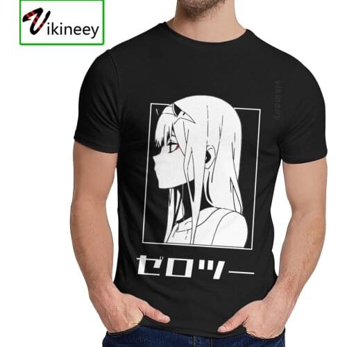 Camisas T-Shirt Darling In The FranXX Zero Two Slim Unique Design Crewneck Hip Hop Christmas Day T-Shirt