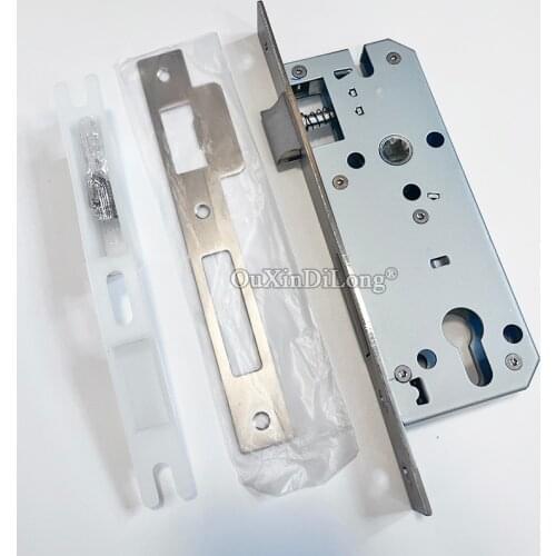 1PCS Security Door 4085/8540 European Mortise Door Lock Lockbody Anti-theft Door Lock Body Mute Oblique Tongue Door Lock Body