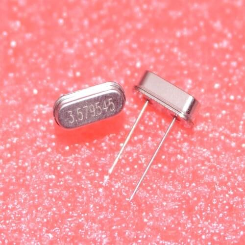 100PCS/LOT 3.579545 M 3.58 M HC - 49 s DIP-2 passive crystals into 3.58 MHz crystal 3.579MHZ 3.579M 3.579 3.579545MHZ HC-49S