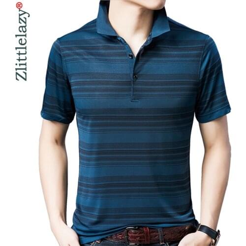 2021 Brand Casual Summer Striped Short Sleeve Polo Shirt Men Poloshirt Jersey Luxury Mens Polos Tee Shirts Dress Fashions 50536