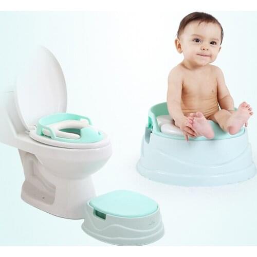 3 in 1 Eco-friendly PP colorful baby toilet poo potty stool trainer