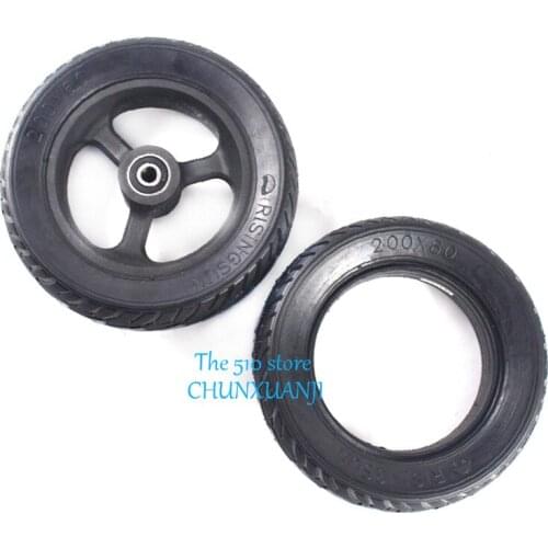 Free Shipping High Performance 8Inch 200x60 Electric Scooter Balancing Vehicle Solid Tire with Wheel Hub and Tubeless Solid Tyre