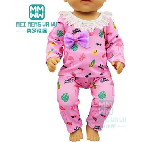 Baby clothes for doll fit 43cm new born doll accessories blue Plus velvet crawling clothes