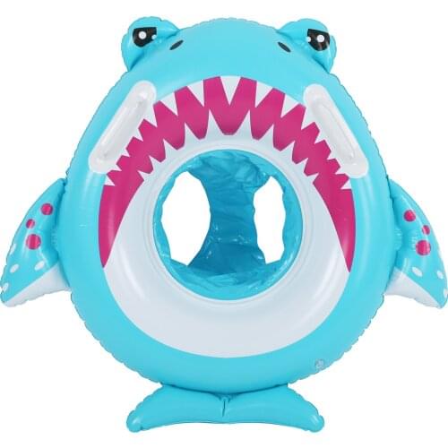 Baby Cartoon Swimming Rings Circle PVC Inflatable Pool Float Tube Ring with Handles Pool Accessories Toys Child Swim Trainer