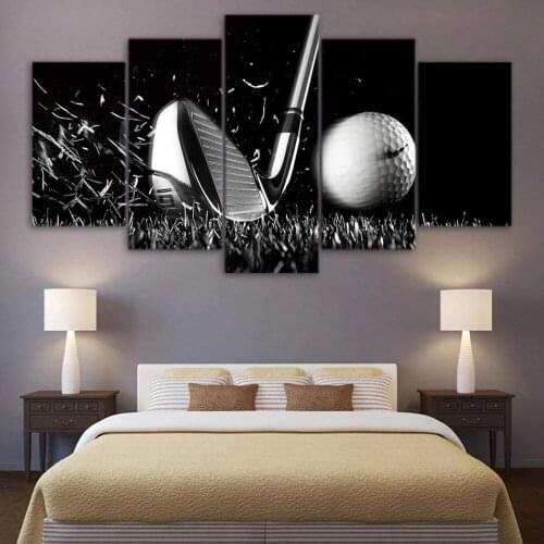 5 Pieces Golf Still Life Painting Black and White Full Square/Round Diamond sale,diamond painting Embroidery A1811
