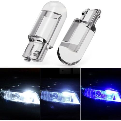 10Pcs Car LED T10 W5W Reading Lamp Marker Light Wedge Lights License Plate Bulbs R9CC
