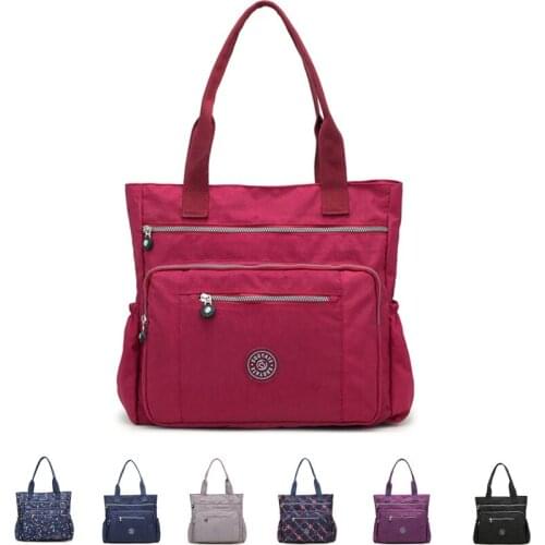 LKEEP Womens Multi-pockets Shoulder Bag New Fashion Portable Outdoor Travel Zipper Multi-functions Large Capacity Handbags